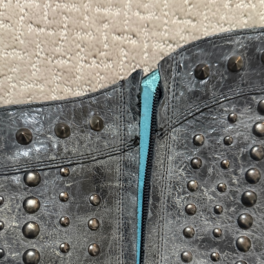 Corral Vintage Studded Black Western Boots - Picture 11 of 11